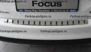 Накладка на задний бампер Ford Focus III (седан)