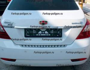 Накладка на задний бампер Geely Emgrand EC7 (седан) c 2011 г.